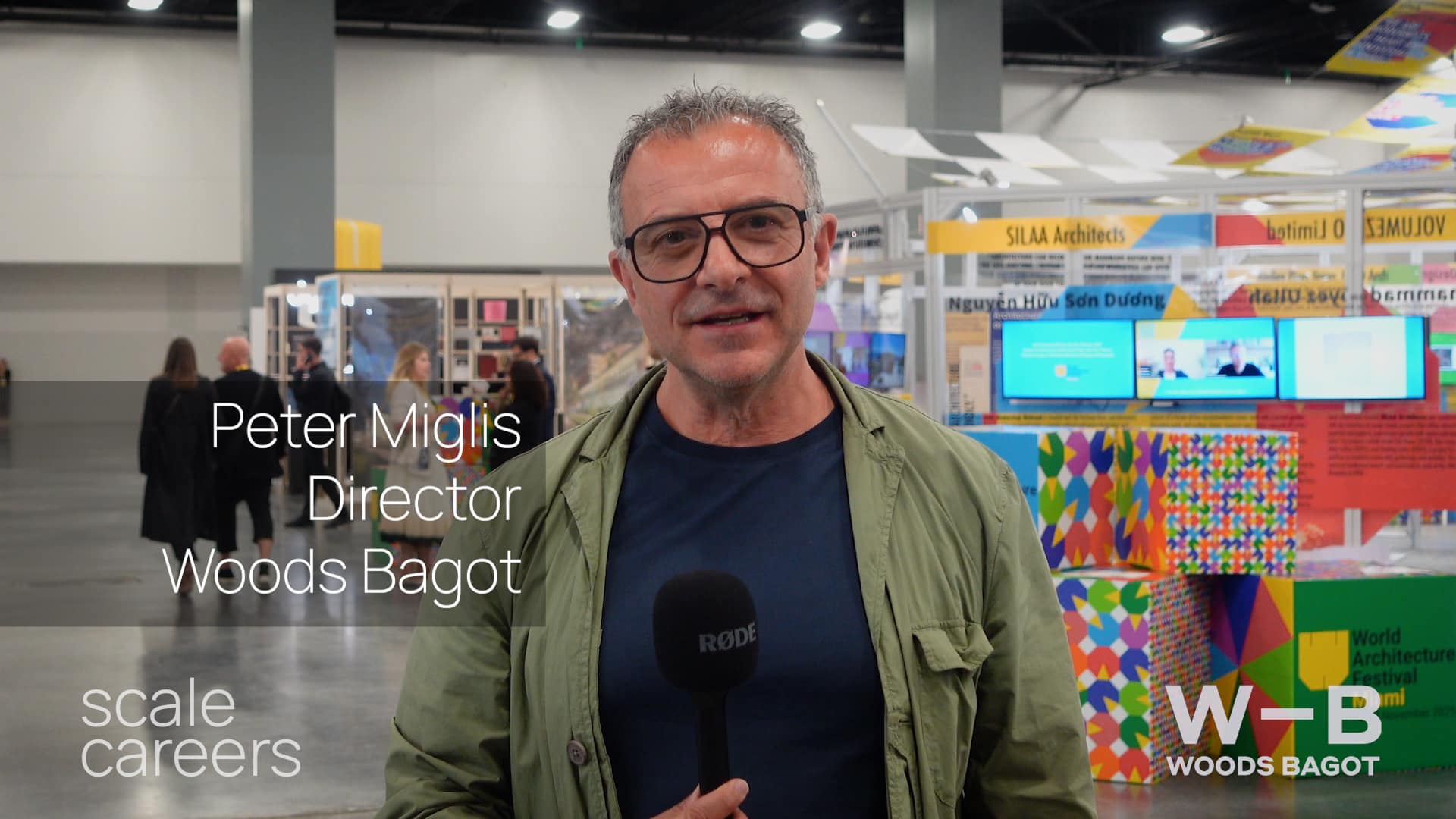 Peter Miglis from Woods Bagot at The World Architecture Festival 2025